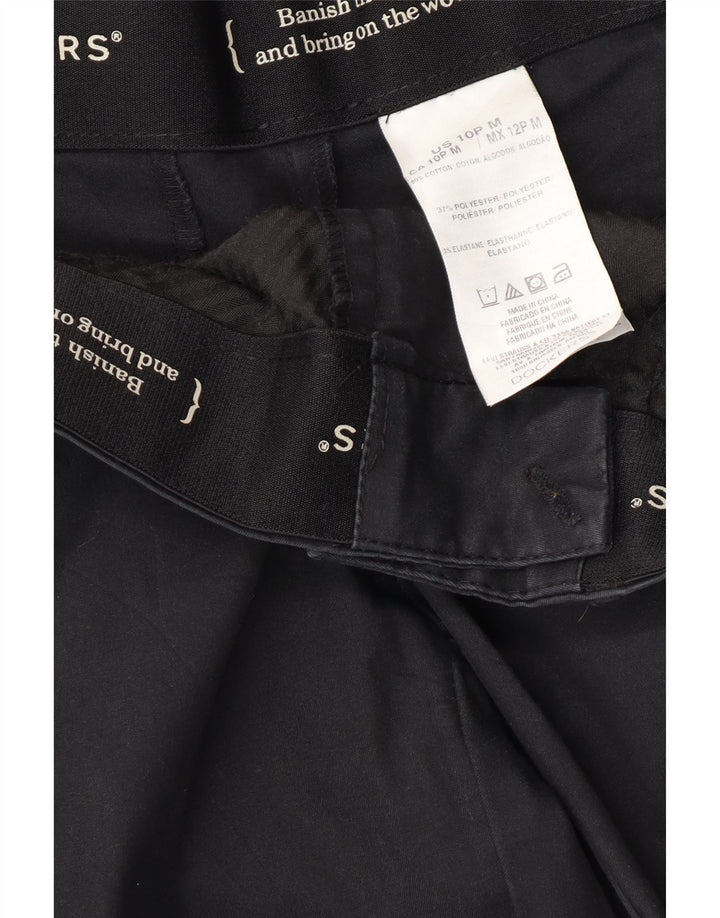 DOCKERS Womens Bootcut Casual Trousers US 10 Large W34 L29 Black Polyester