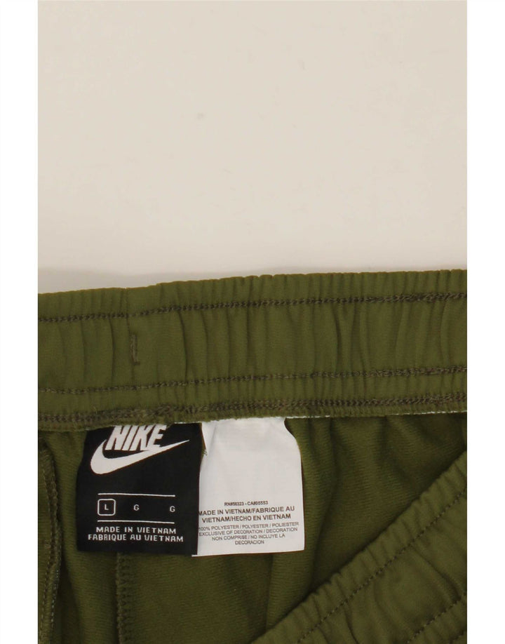 Nike Womens Tracksuit Trousers Joggers Large Khaki Polyester