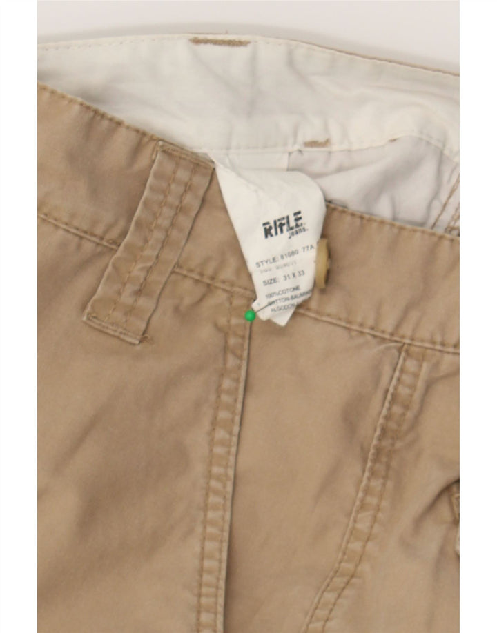 RIFLE Mens Cargo Shorts W31 Medium  Beige Cotton Vintage Rifle and Second-Hand Rifle from Messina Hembry 