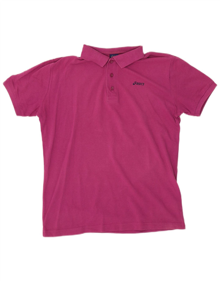 Asics herre poloshirt Medium rødbrun bomuld