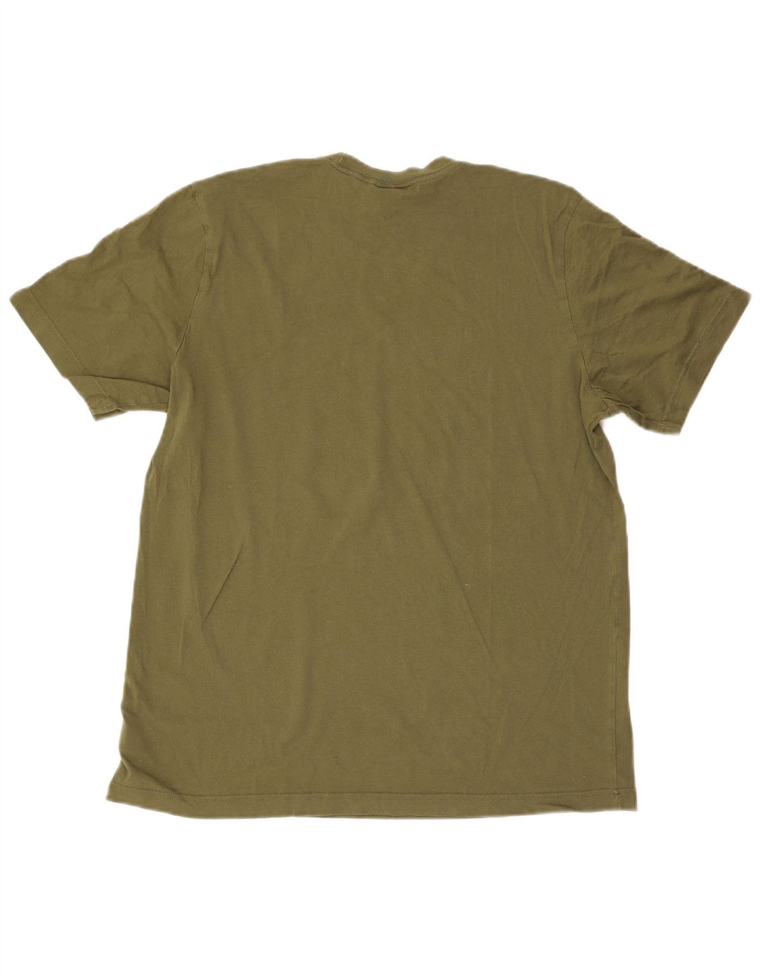 Adidas Mens T-Shirt Top Medium Khaki Cotton
