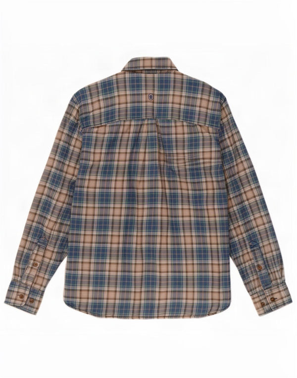 Fat Face Mens Flannel Shirt Medium Blue Check Cotton