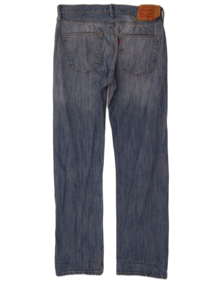 Levi's Herre 501 lige jeans W32 L32 blå bomuld