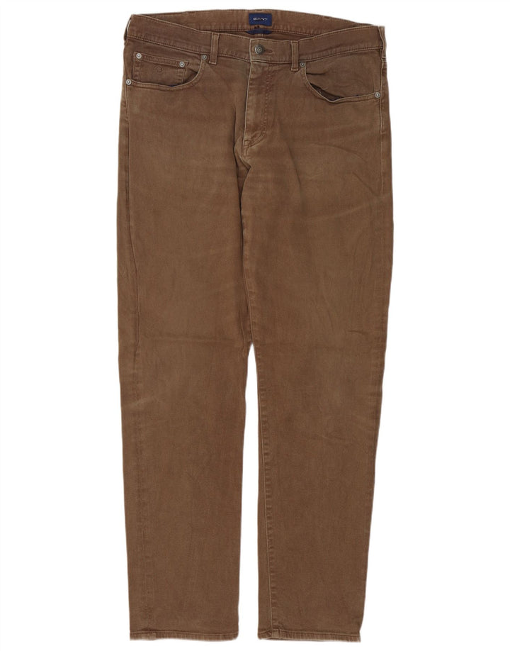 Gant Herre Regular Fit Casual Bukser W36 L34 Brun