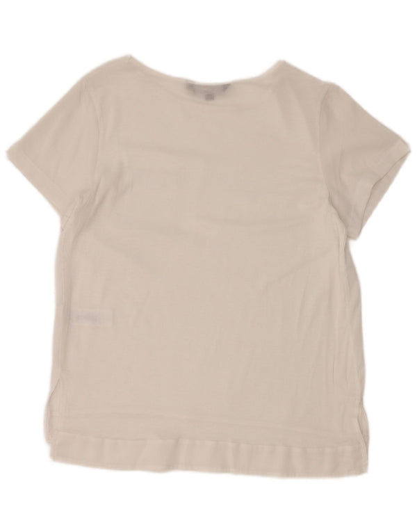 French Connection Womens See Through Top UK 6 XS Poliester alb