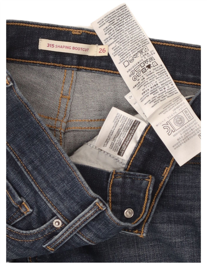 Levi's Dame 315 Shaping Bootcut Jeans W26 L29 Blå Bomuld
