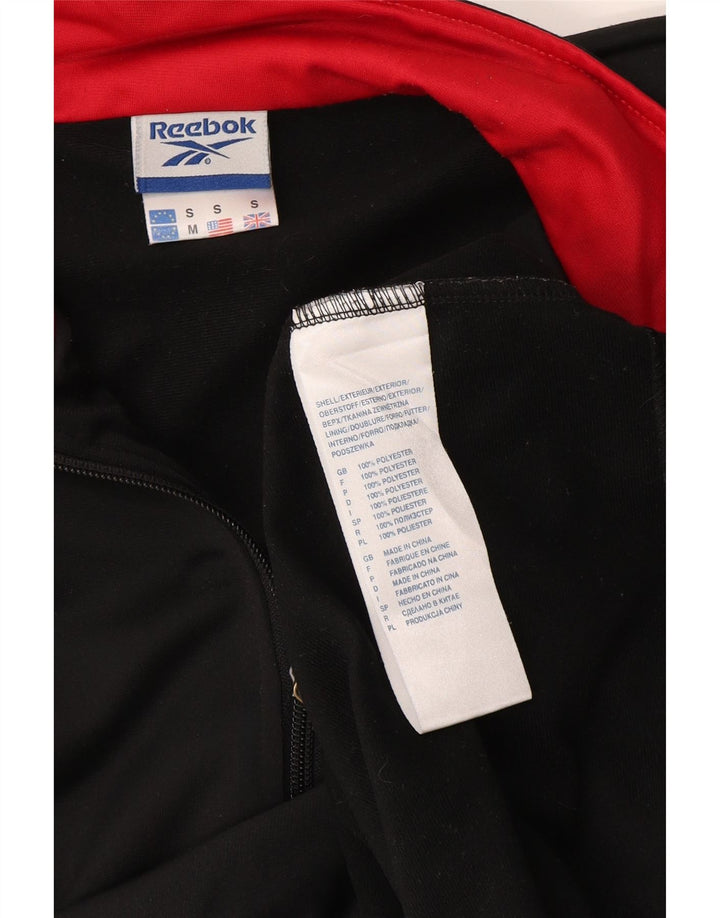 Reebok Veste de survêtement coupe ample graphique pour hommes, petit, noir, polyester