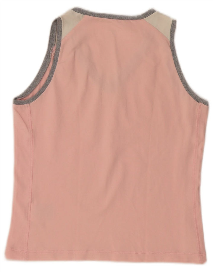 Champion Damen-Trägershirt UK 12 Mittelrosa Colourblock-Polyamid