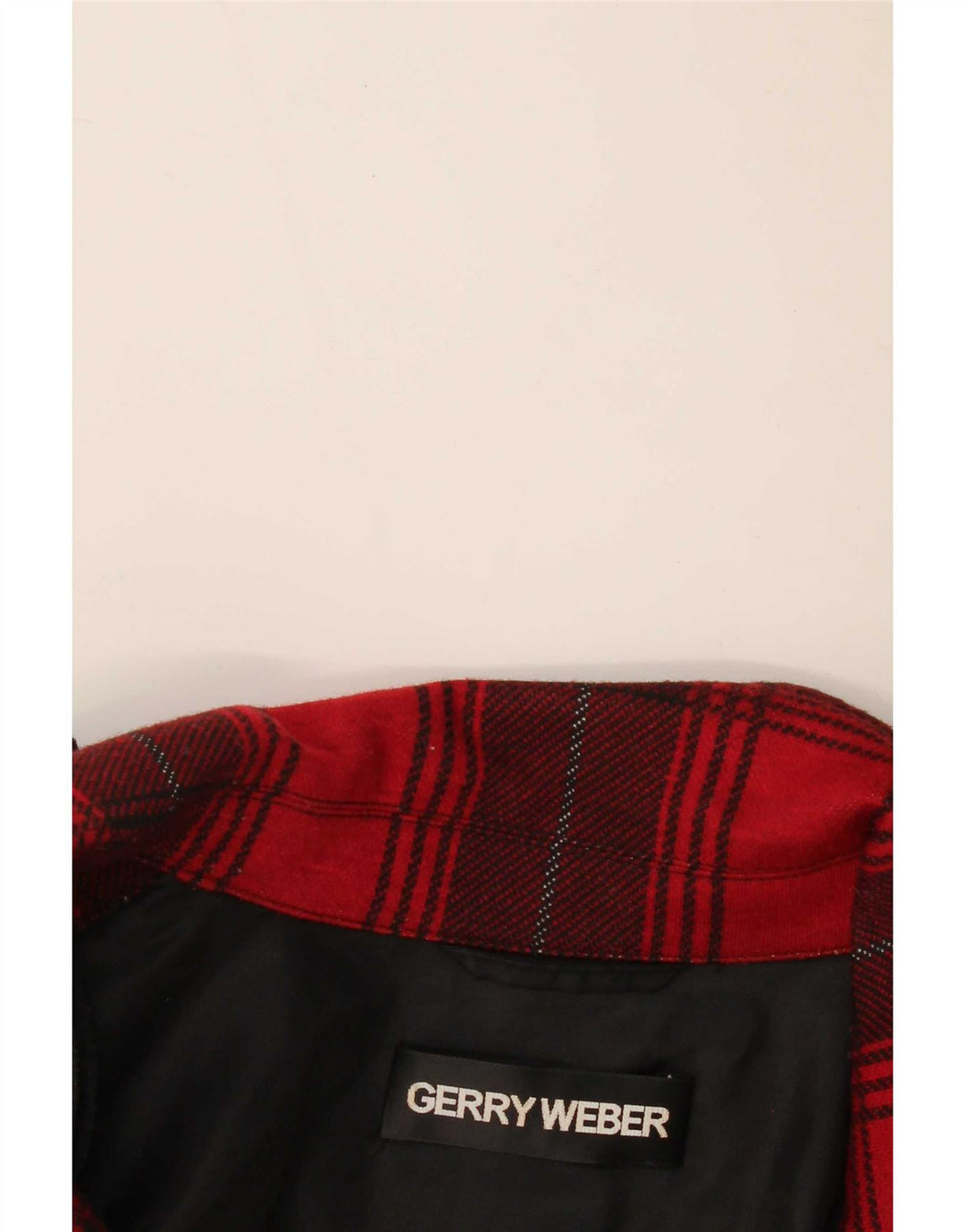 Gerry Weber Veste blazer à 2 boutons pour femme UK 12 Medium Red Check