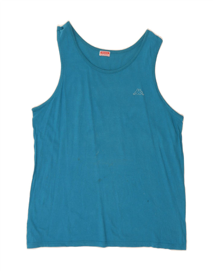 KAPPA Womens Vest Top UK 18 XL Blue Cotton Vintage Kappa and Second-Hand Kappa from Messina Hembry 