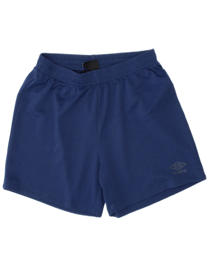 Umbro Boys Sport Shorts 11-12 Years Large Navy Blue Polyester