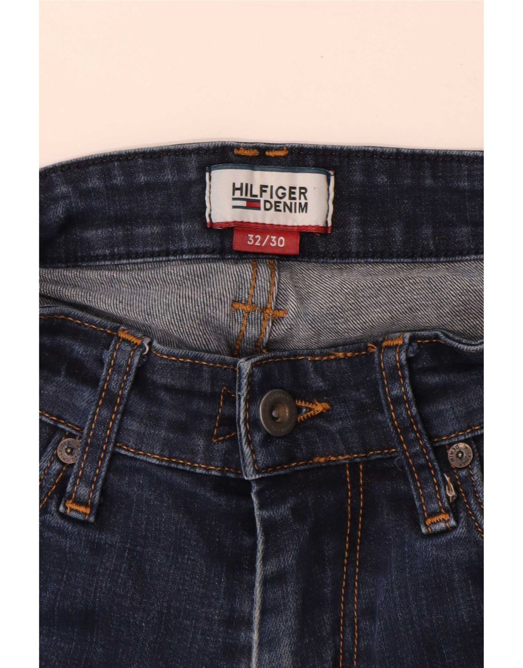 Tommy Hilfiger Womens Straight Jeans W32 L30 Navy Blue