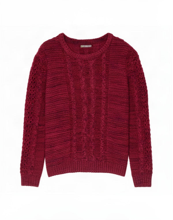 Marks & Spencer Womens Boat Neck Jumper Sweater UK 12 Medium Pink Flecked
