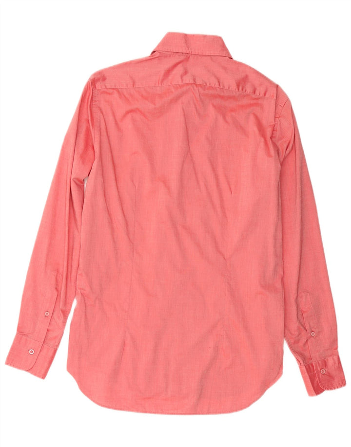 GUTTERIDGE Mens Shirt Size 15/ 38 Medium Red Cotton