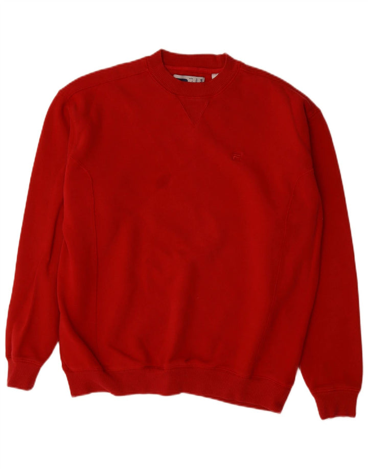 FILA Sweatshirt til mænd Medium Rød Bomuld