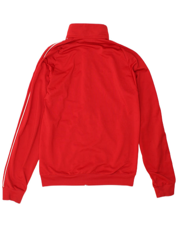 Adidas Hombre Chándal Top Chaqueta Pequeña Rojo Poliéster