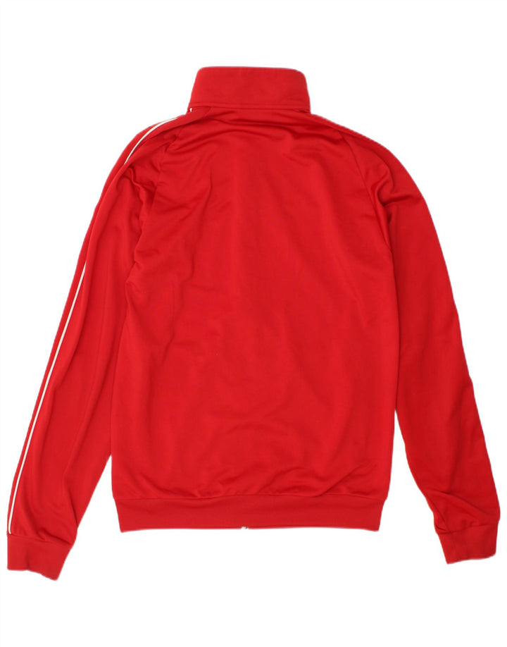 Adidas Mens Tracksuit Top Jacket Small Red Polyester