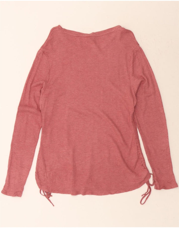 EDDIE BAUER Womens Top Long Sleeve UK 20 2XL Pink Modal Vintage Eddie Bauer and Second-Hand Eddie Bauer from Messina Hembry 