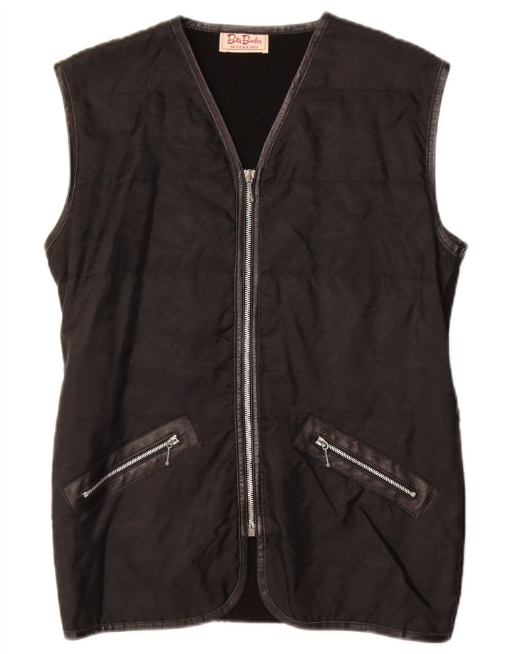 Gilet da fine settimana da uomo Betty Barclay piccolo in lana nera