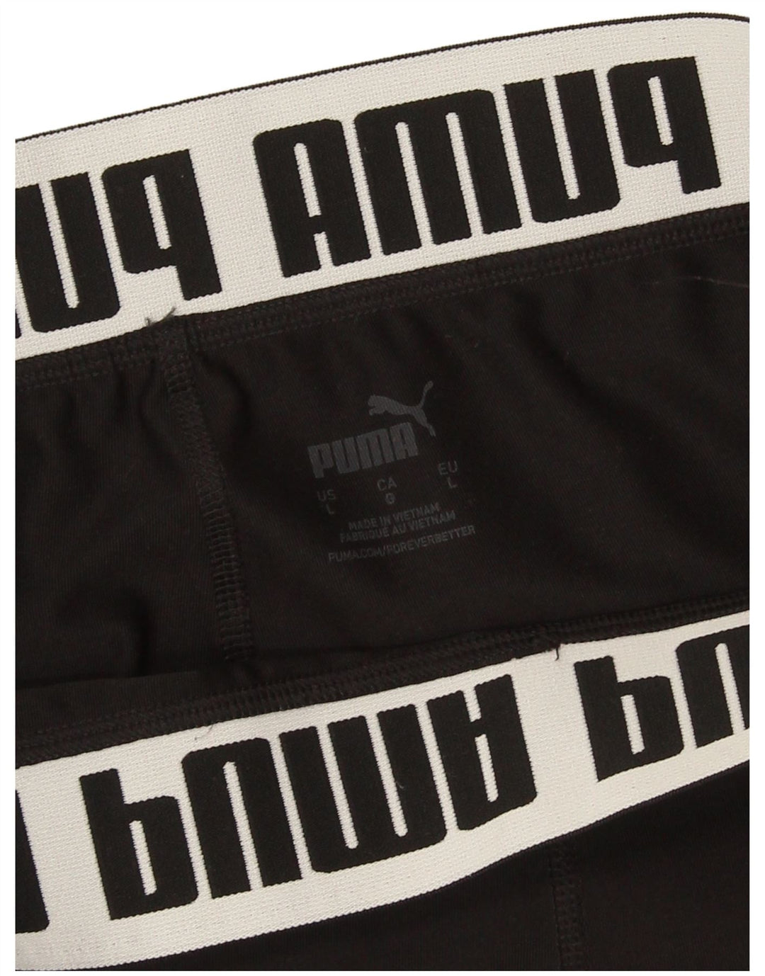 Puma Womens Graphic Crop Leggings UK 14 Large  Black