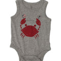 GAP Baby Boys Graphic Sleeveless Bodysuit 0-3 Months Grey | Vintage Gap | Thrift | Second-Hand Gap | Used Clothing | Messina Hembry 