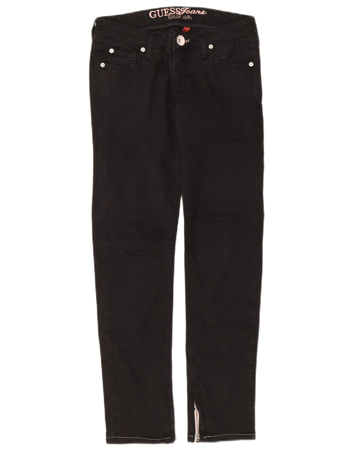 Jeans GUESS Slim da Donna W26 L28 Cotone Nero