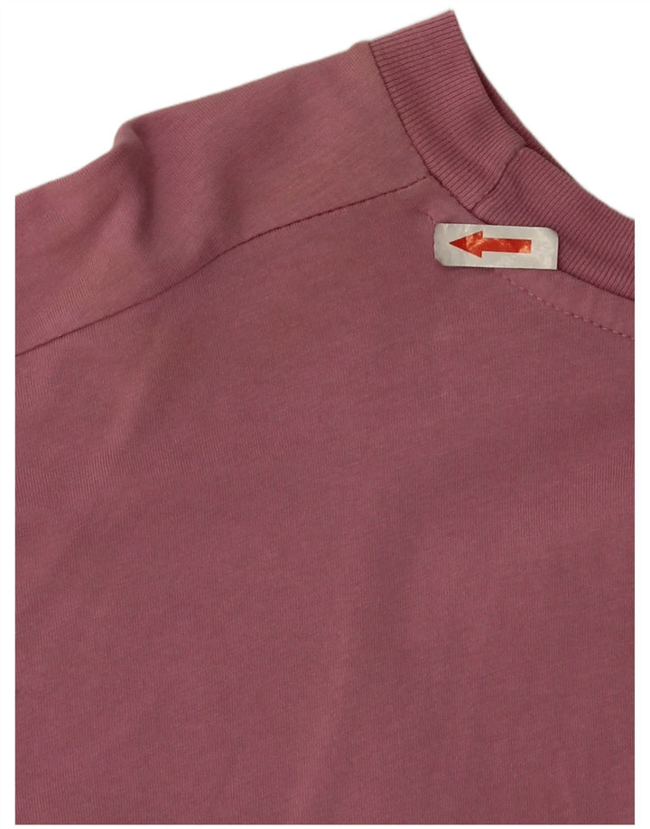 Converse Womens Oversized T-Shirt Top UK 10 Small Pink Cotton
