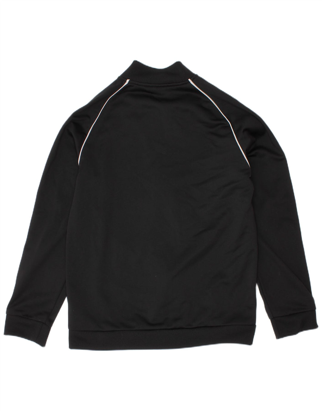 Adidas Boys Tracksuit Top Jacket 9-10 Years Black Polyester