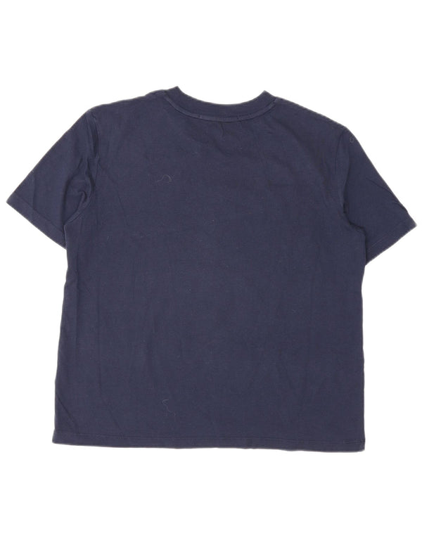 Calvin Klein Jeans Womens Graphic T-Shirt Top UK 12 Medium Navy Blue