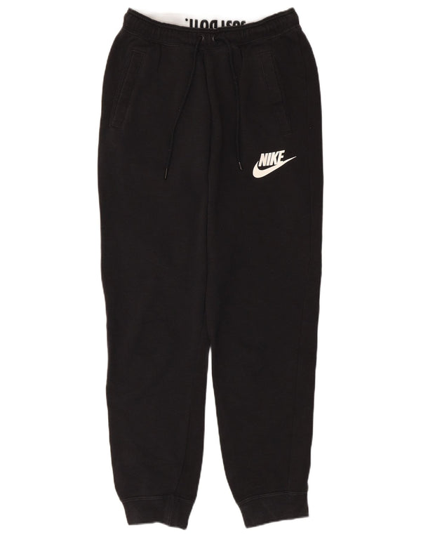 Nike Womens Tracksuit Trousers Joggers UK 8 Small Black Cotton