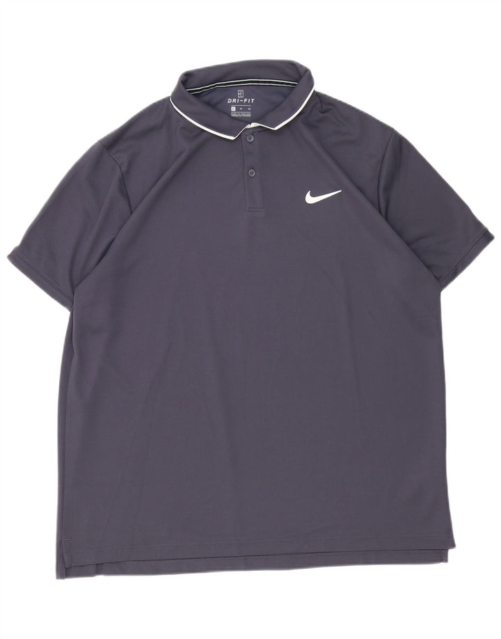 Nike Mens Polo Shirt XL Grey Polyester Sports