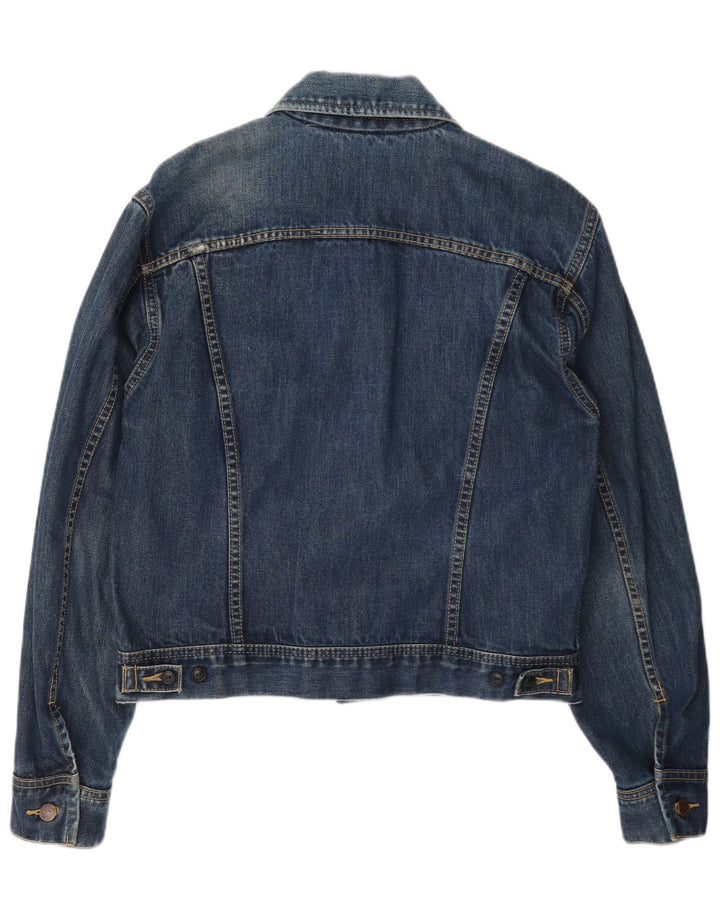 Lee Chaqueta Vaquera para Mujer UK 44 Algodón Azul Medio