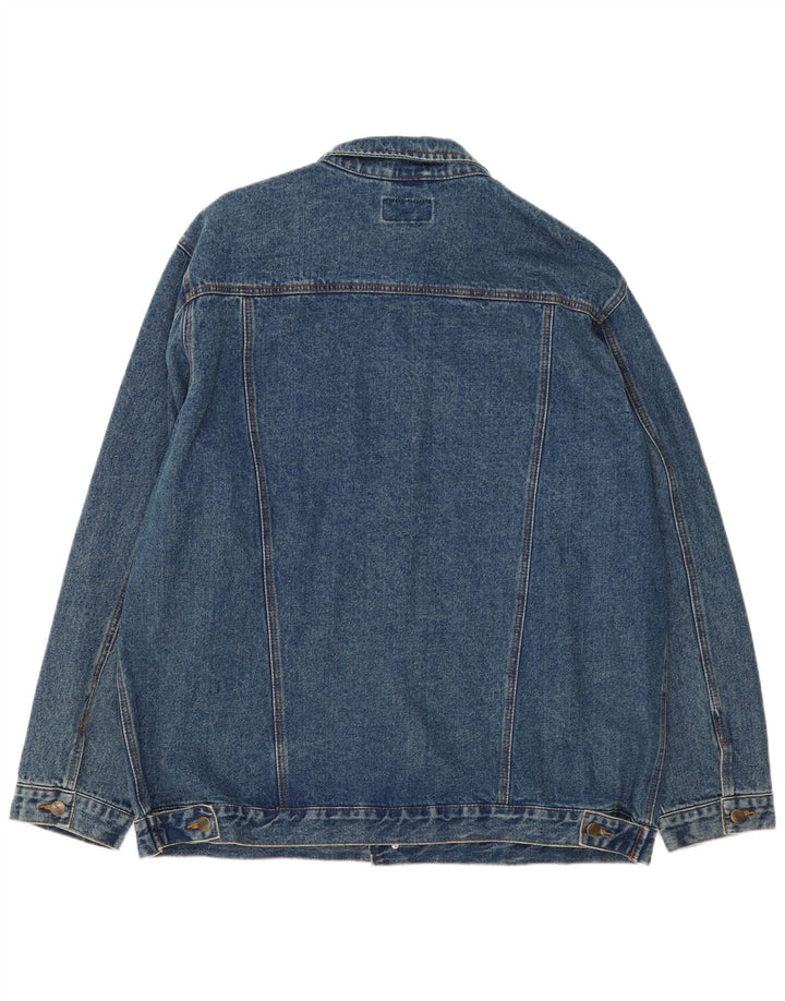 Jeaxxs Mens Denim Jacket IT 60/62 5XL Blue Cotton
