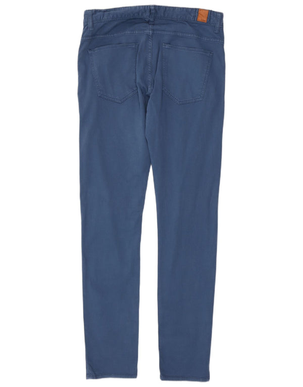 Zara Herre Slim Casual Bukser EU 44 Large W34 L33 Blå