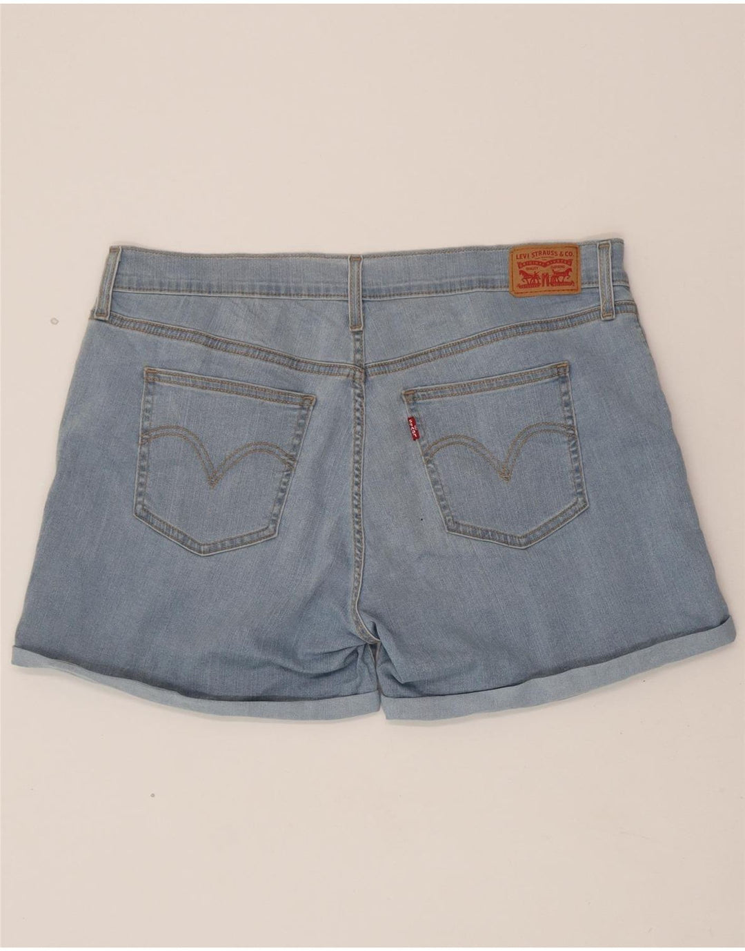 LEVI'S Womens Denim Shorts W33 Large Blue Cotton Vintage Levi's and Second-Hand Levi's from Messina Hembry 