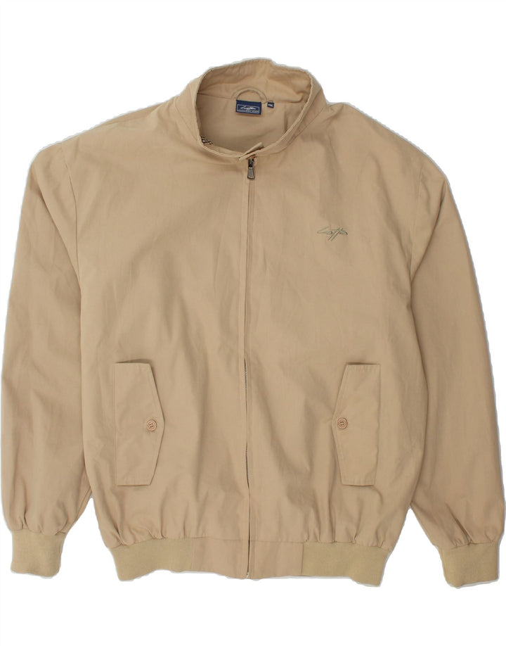 LOTTO Mens Bomber Jacket UK 44 2XL Beige Polyester Vintage Lotto and Second-Hand Lotto from Messina Hembry 
