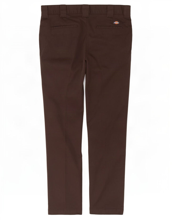 Мужские брюки-чиносы Dickies Slim Fit W30 L32 коричневые из полиэстера
