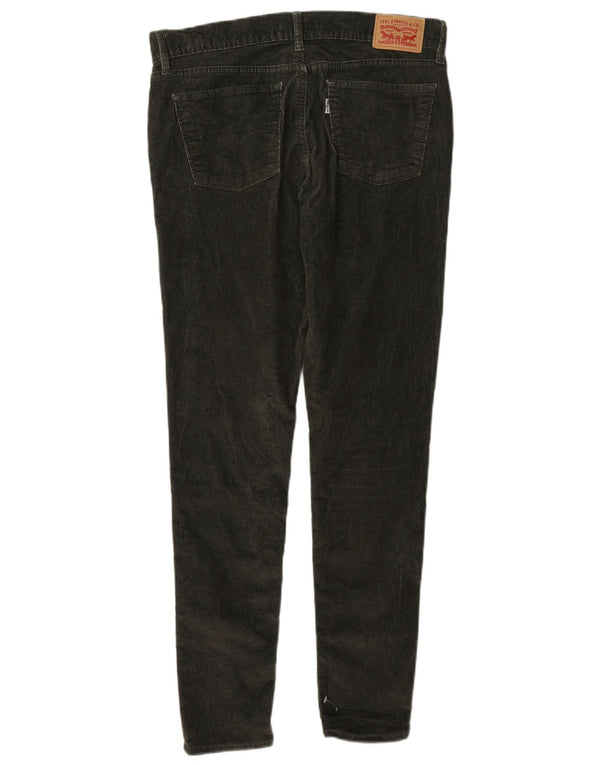 Levi's Damen 710 Super Skinny Cordhose W30 L30 Khaki Baumwolle
