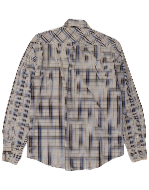 Ben Sherman herreskjorte mellemblå ternet bomuld