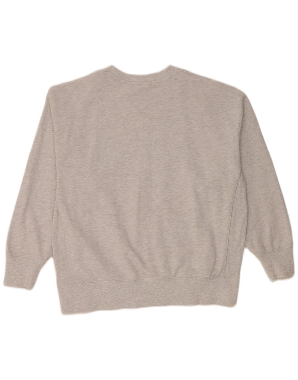 Superdry Mens Loose Fit Sweatshirt Jumper Medium Grey Flecked Cotton