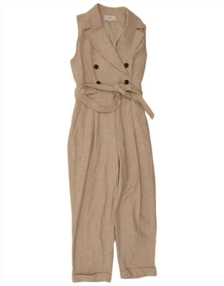 Tuta senza maniche da donna Reiss UK 12 Lana beige medio