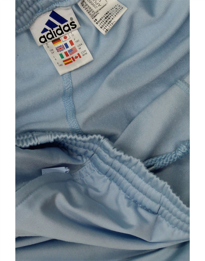Adidas Mens Tracksuit Trousers Medium Blue Polyester