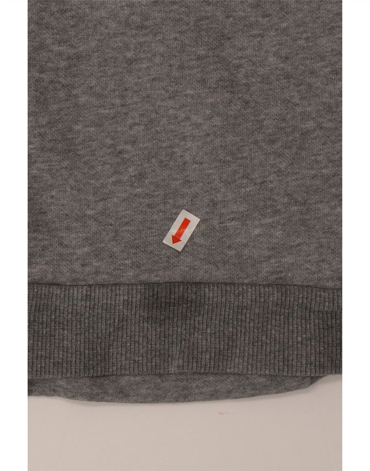 Puma Mens Zip Hoodie Sweater Medium Grey Colourblock Cotton