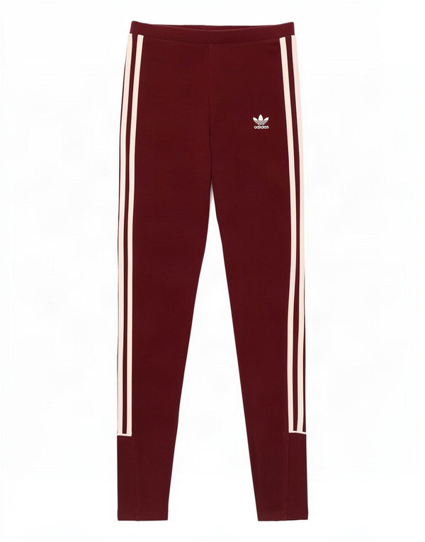 Женские леггинсы Adidas UK 6 XS бордовый хлопок
