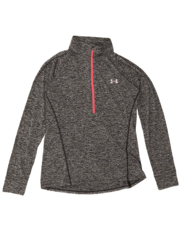 Maglietta Under Armour da donna Heat Gear Pullover UK 12 Grigio medio
