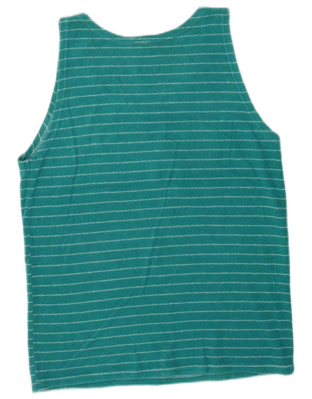 Best Company Mens Graphic Vest Top Large Turquoise Striped
