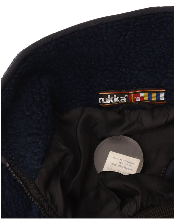 Giacca in pile da uomo Rukka UK 42 XL poliestere blu navy