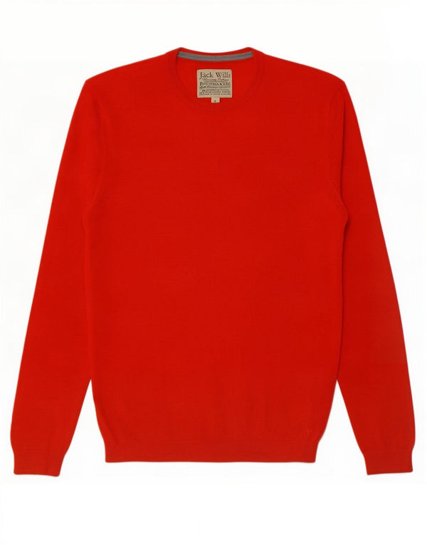Maglione girocollo da uomo Jack Wills piccolo in lana merino rossa