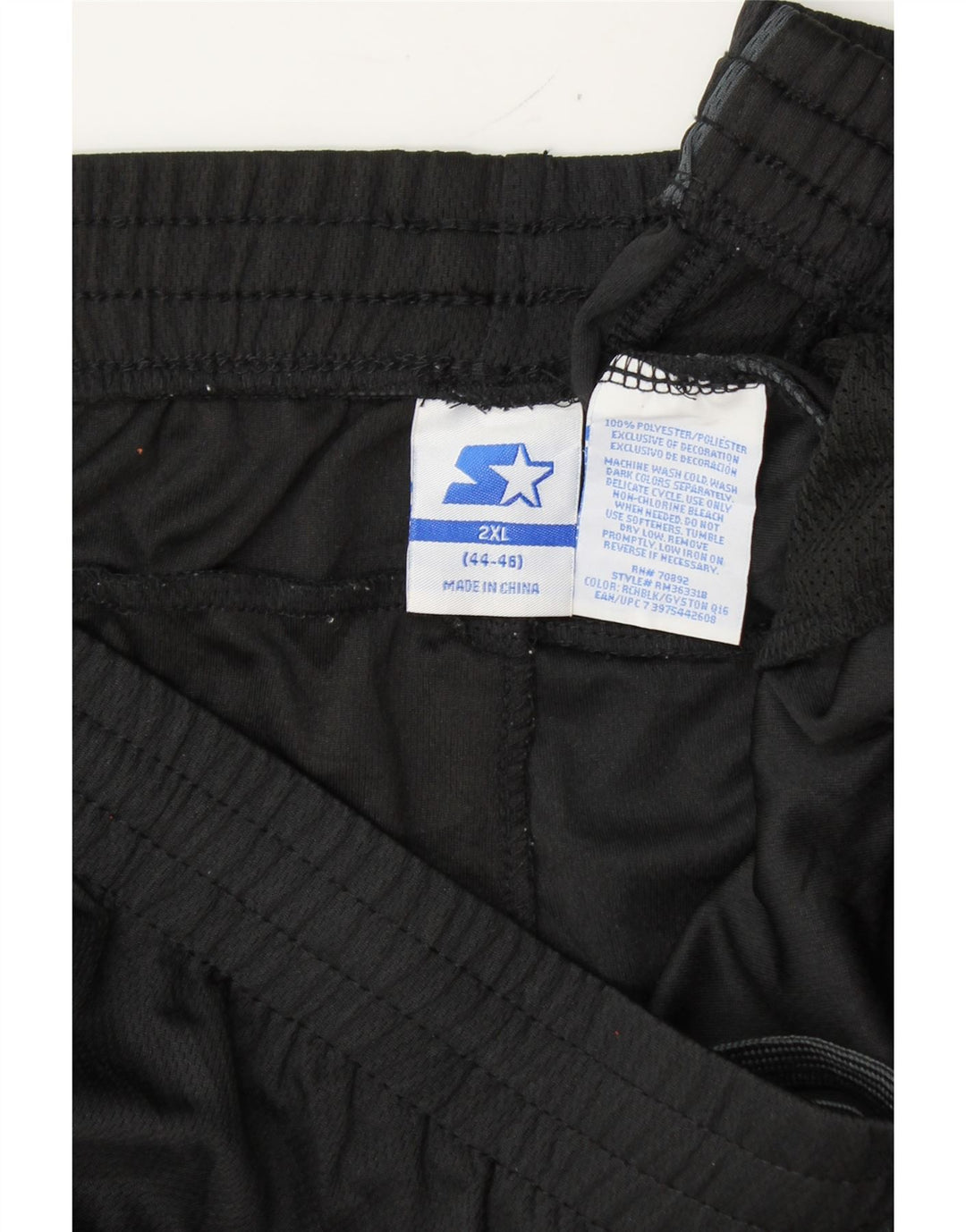 STARTER Mens Tracksuit Trousers UK 44/46 2XL  Black Colourblock Polyester Vintage Starter and Second-Hand Starter from Messina Hembry 