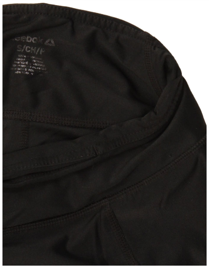 REEBOK Womens Leggings UK 10 Small Black